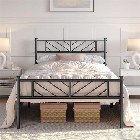 target metal house frame|Twin Size Metal Platform Bed Frame With Fence, Trundle Bed.